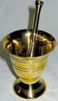 Mortar/Pestle Brass large